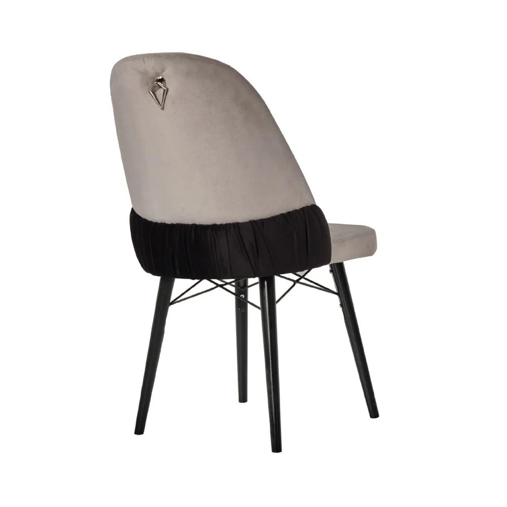 Mese - Scaun - Casa Modern Scaun Colezyon Gri Negru - Stil Rafinat și Rezistență Remarcabilă