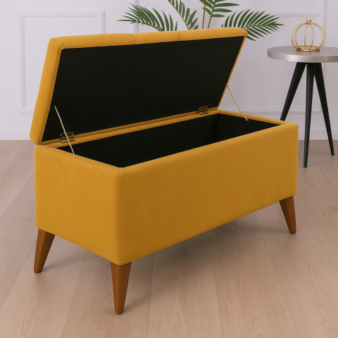 Casa Modern Taburet Chester Muştar cu Spațiu de Depozitare [1]