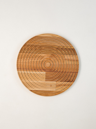 Farfurie Decorativă Rotundă Lillesand din Lemn de Fag – Eleganță Naturală, 28 cm [1]