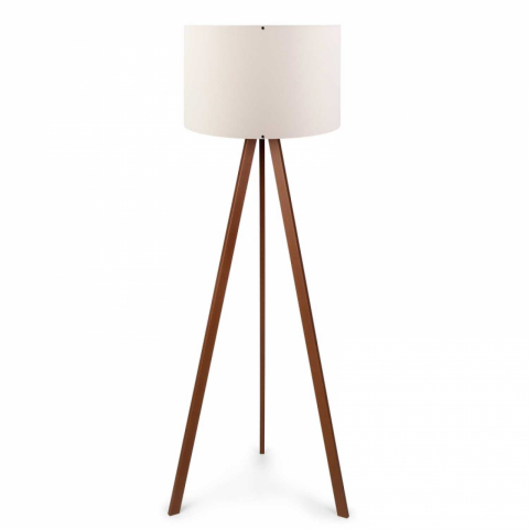 Lampadare - Lampa de podea Casa Modern CMD1527 trepied lemn design modern E27