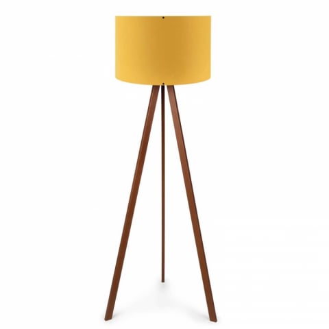 Lampadare - Lampa de podea Casa Modern CMD1565 trepied lemn design modern E27