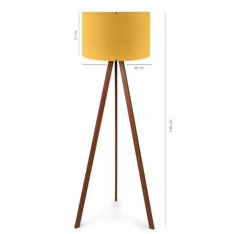 Lampa de podea Casa Modern CMD1565 trepied lemn design modern E27 [1]