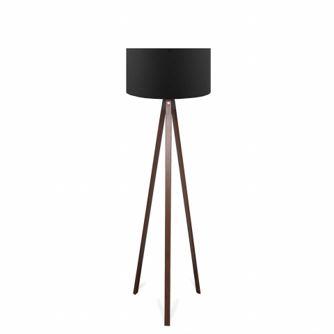 Lampadare - Lampa de podea Casa Modern CMD2222 trepied lemn detaliu central design modern E27