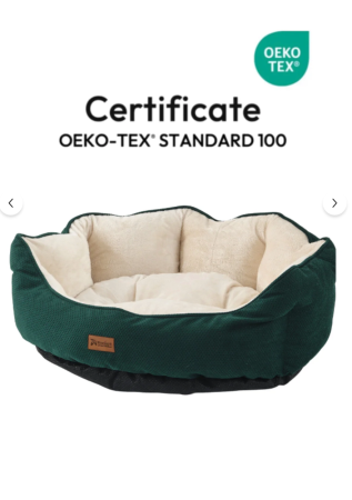 Animale de companie - Pat de lux Sprit pentru pisici/câini, bază antiderapantă, material certificat, lavabil, umplutură cu