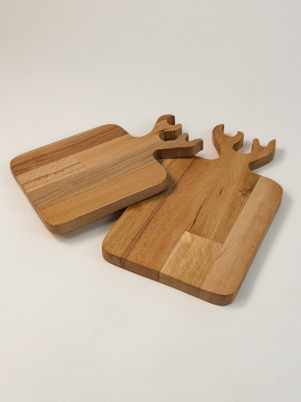 Echipamente de bucătărie - Set 2 Tocătoare Birka din Lemn de Fag – Placă de Tăiat și Servit, Design Nordic