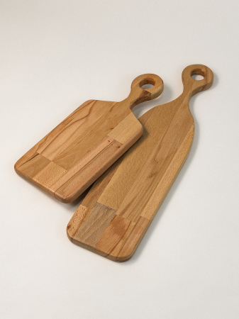 Echipamente de bucătărie - Set 2 Tocătoare Gorland din Lemn de Fag – Placă de Tăiat și Servit, Design Alungit