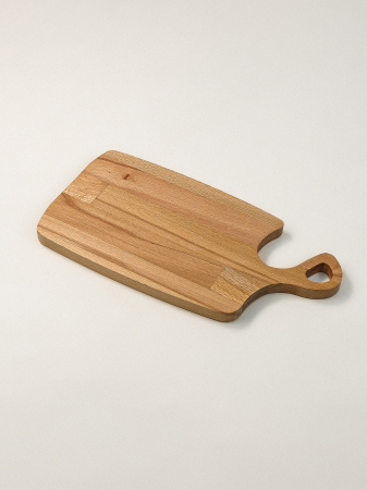 Echipamente de bucătărie - Tocător Bergen din Lemn de Fag cu Mâner – Placă de Tăiat și Servit, 36x18 cm