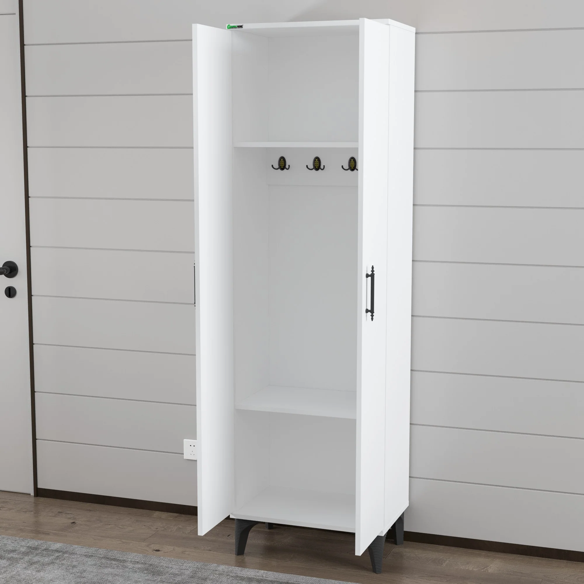 Vestiar Suspendat Alb Lucios - Mobilier Modern și Practic din PAL Premium [1]