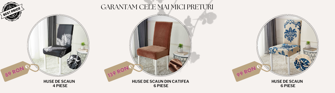 Huse de scaun 4 piese