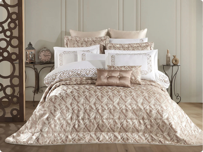 Set Lenjerie De Pat Jacquard Regal, 11 Piese, Cuvertura Inclusa