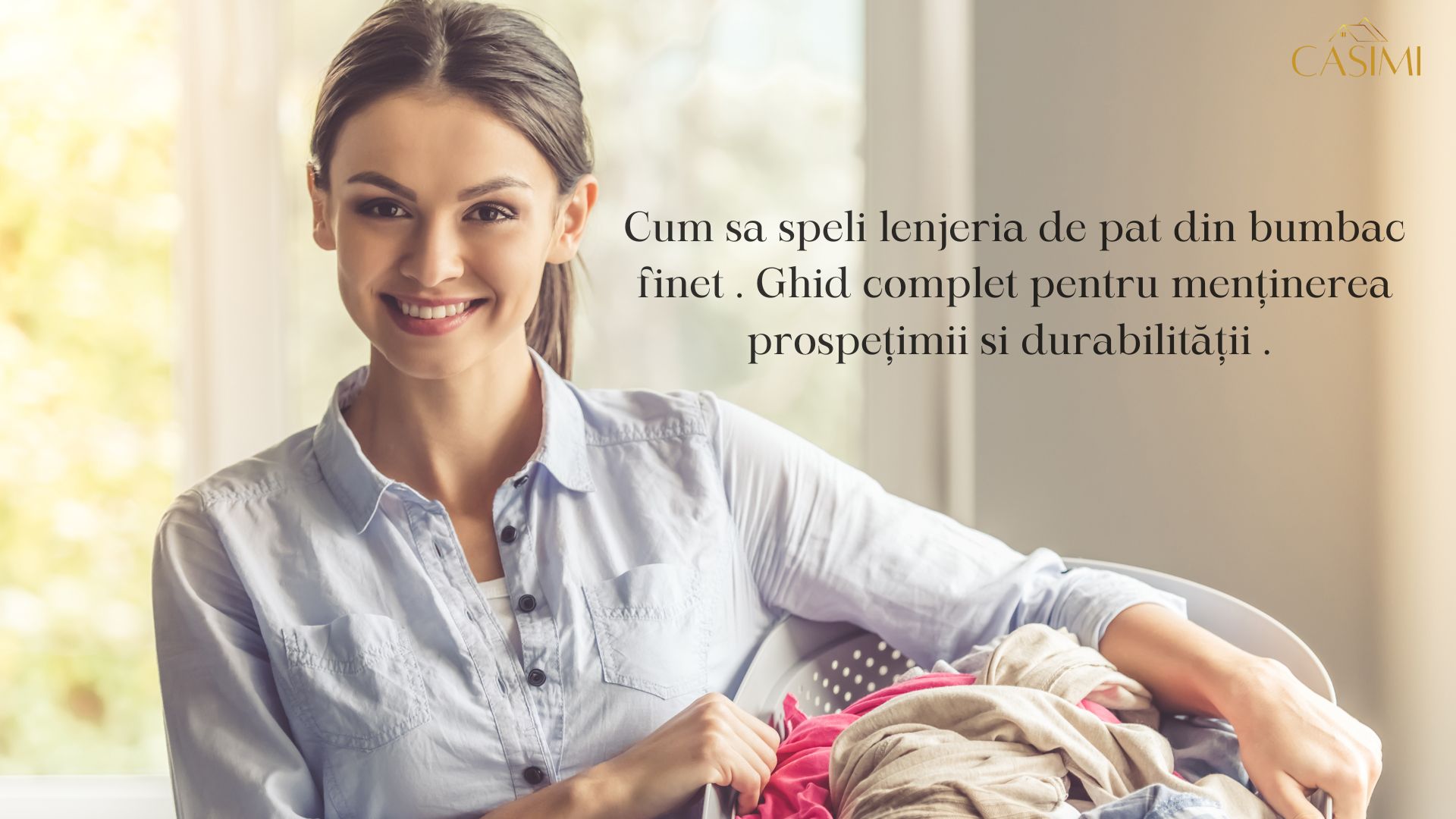 Cum sa speli lenjeria de pat din bumbac finet . Ghid complet pentru menținerea prospețimii si durabilității. 🌸