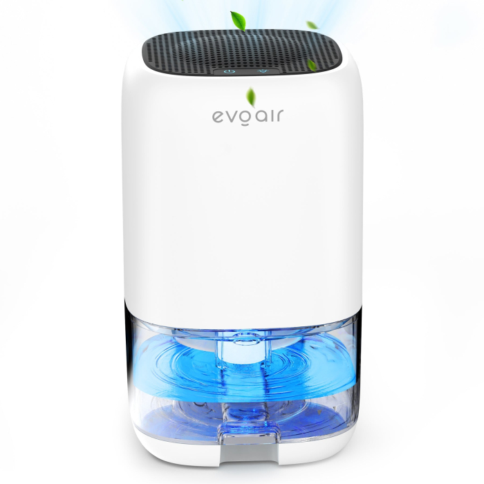 Dezumidificator aer Evoair HUMIX300, 300ml/24h, Silentios, Lumina Ambientală în 7 culori, Rezervor 1l, Alb [4]