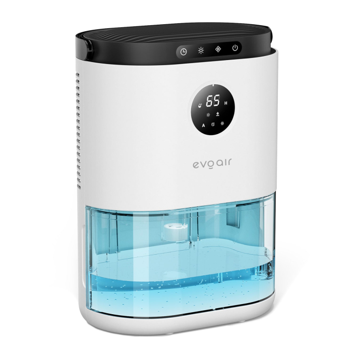 Dezumidificator aer Evoair HUMIX560, 560ml/24h, Silențios, Senzor de umiditate, 3 Moduri funcționare, Lumină Ambientală în 7 culori, Rezervor 2.3l, Alb [10]