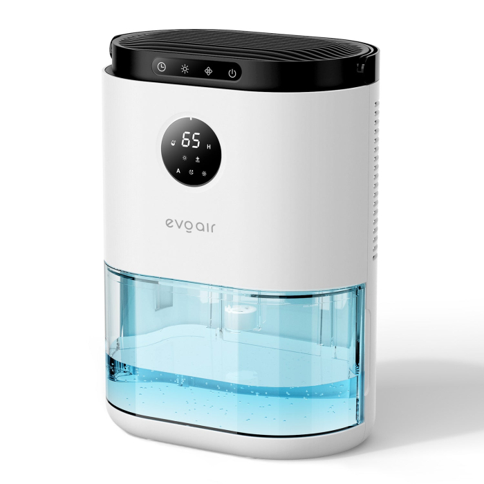 Dezumidificator aer Evoair HUMIX560, 560ml/24h, Silențios, Senzor de umiditate, 3 Moduri funcționare, Lumină Ambientală în 7 culori, Rezervor 2.3l, Alb [8]