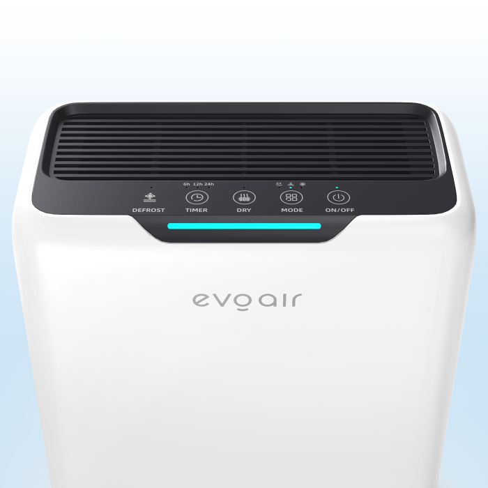 Dezumidificator aer Evoair HUMIXDUO, 500ml/24h, 3 Moduri funcționare, Silențios, Lumină Ambientală, Rezerva cu Silicagel, Timer 48h, Rezervor 2.5l, Alb [3]