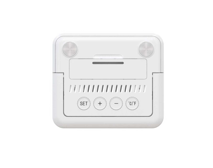 Higrometru si termometru digital, Evoair SENTIMINI, indicator umiditate și temperatură, data si ora, Alb [8]