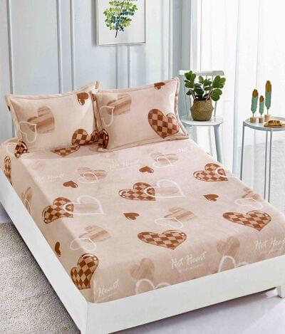 Husa De Pat Cocolino Cu Elastic, Pat Dublu,Romb [1]