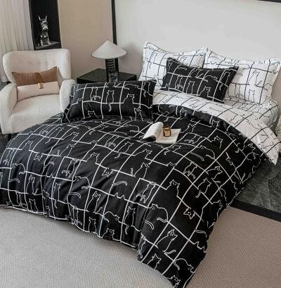 Lenjerie pat ,  1 persoana , 4 piese , finet premium [2]