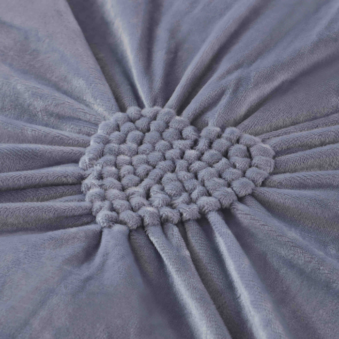 Set Lenjerie pat Catifea,Gri Deschis , 4 Piese [2]