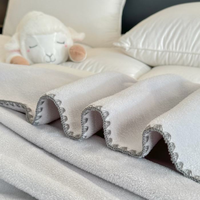 Patura Premium Tip Casmir 200x230 cm - Gri Deschis [3]