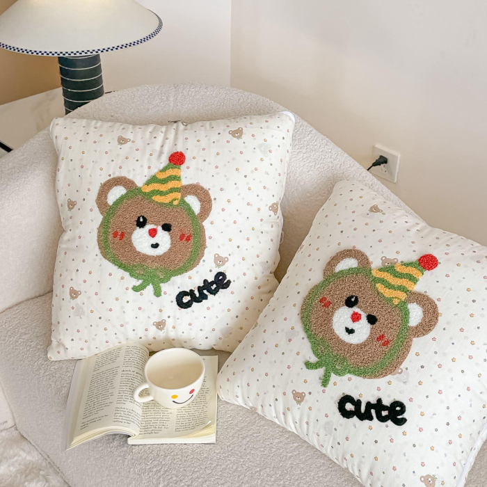 PiloPerna Cute Bear 2 in 1 - Pilota transformabila in perna, 100% Bumbac, Casimi [5]