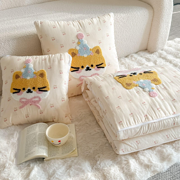 PiloPerna Happy Fox 2 in 1 - Pilota transformabila in perna, 100% Bumbac, Casimi [5]
