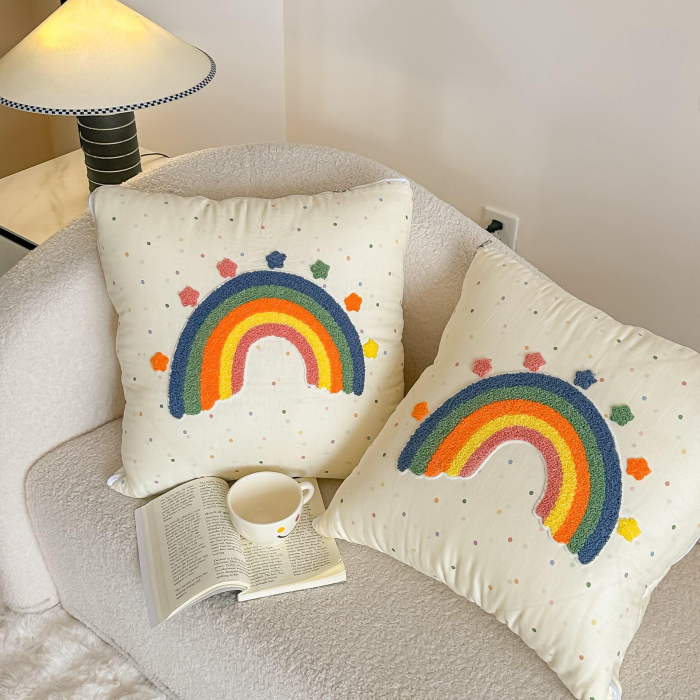 PiloPerna Rainbow 2 in 1 - Pilota transformabila in perna, 100% Bumbac, Casimi [5]