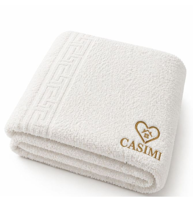 Prosop Baie din Bumbac 100%, 30 x 50 cm, Alb, Broderie Personalizata [2]