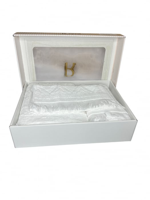 Set Cadou 3 Prosoape, Dimensiuni Mixte - Royal Collection Alb [2]