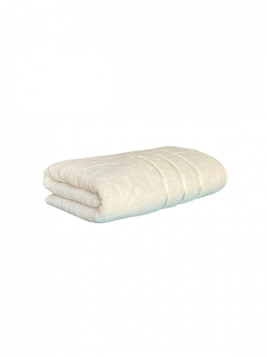 Prosop Baie din Microbumbac 100%, Ultra Pufos, Model Dungi Soft, Light Yellow [1]