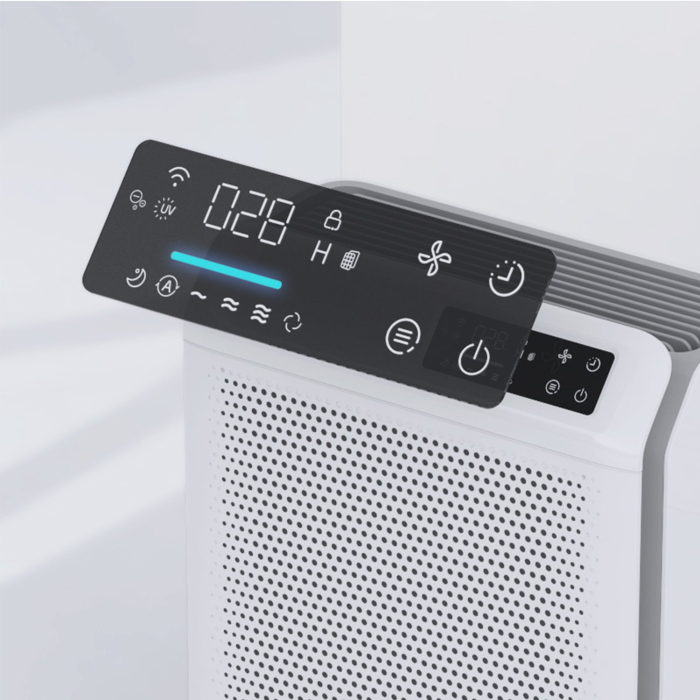 Purificator de aer Evoair HOMI P300, CADR 300m³/h, WI-FI, Filtru True Hepa, Mod Auto, Lampa UV, Ionizare, 6 Moduri Functionare, Senzor Calitate Aer, Alb [21]
