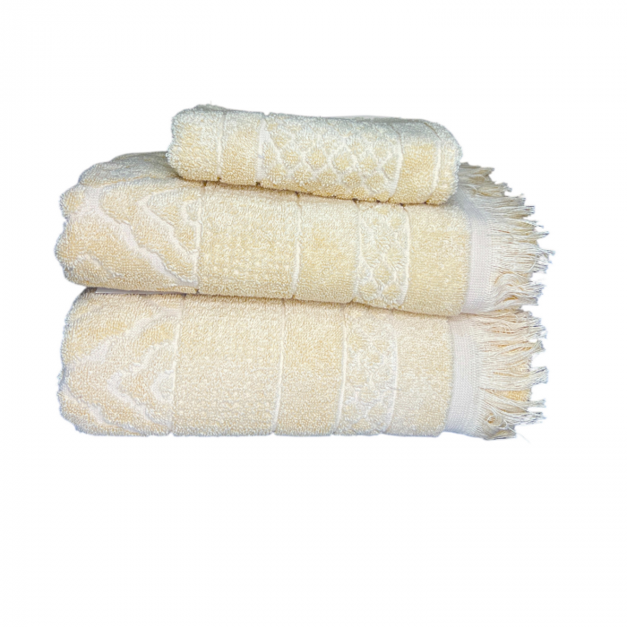 Set Cadou 3 Prosoape, Dimensiuni Mixte - Royal Collection Bej [3]