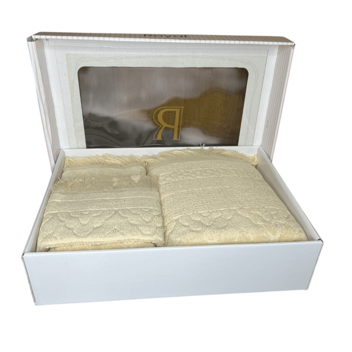 Set Cadou 3 Prosoape, Dimensiuni Mixte - Royal Collection Bej [2]