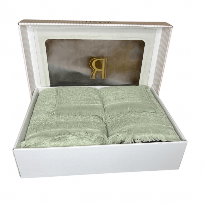 Set Cadou 3 Prosoape, Dimensiuni Mixte - Royal Collection Verde [2]