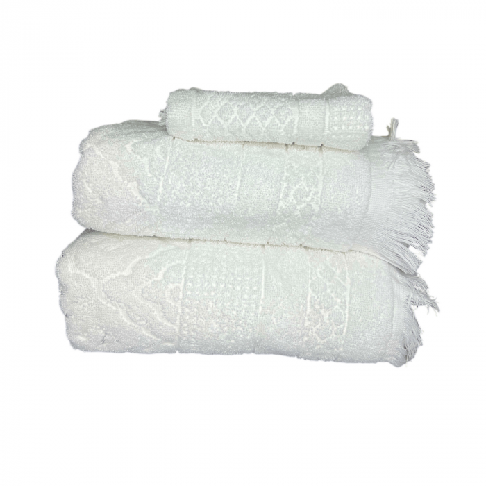 Set Cadou 3 Prosoape, Dimensiuni Mixte - Royal Collection Crem [3]