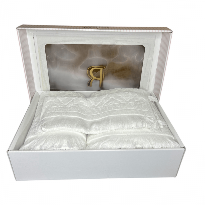 Set Cadou 3 Prosoape, Dimensiuni Mixte - Royal Collection Crem [2]