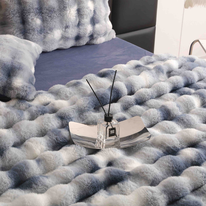 Set Lenjerie De Pat Blana Artificiala De Iepure, 6 Piese, 2 Persoane [6]