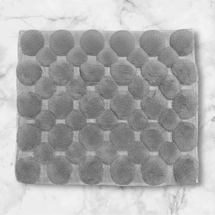 Set Premium Covoras de Baie, 2 Piese, 60x100 cm / 50x60 cm, Bumbac 100%, Gri Deschis [2]