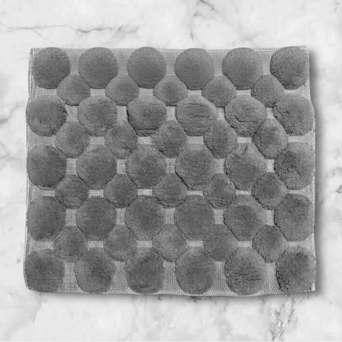 Set Premium Covoras de Baie, 2 Piese, 60x100 cm / 50x60 cm, Bumbac 100%, Gri Inchis [2]