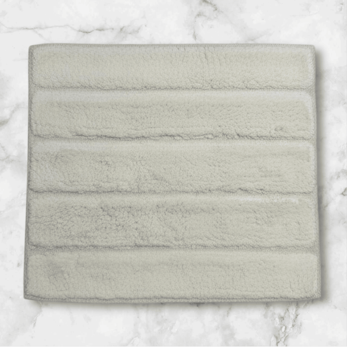 Set Premium Covoras de Baie, 2 Piese, 60x100 cm / 50x60 cm, Bumbac 100%, Serit Crem [2]