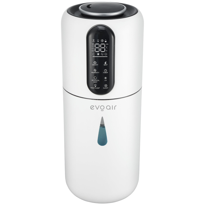 Umidificator Evoair STEAMIX3800 Smart, Wifi, Rezervor 3.8L, Capacitate de umidificare 300ml/h, Senzor umiditate, Mod Auto, Autonomie 13 ore, Lampă UVA, Aromaterapie, Indicator umiditate și temperatură [5]