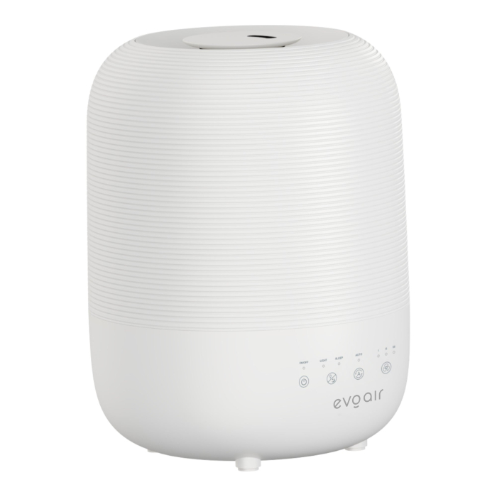 Umidificator Evoair UMIVA 3000 Rezorvor 3L, Capacitate de umidificare 300ml/h, Senzor umiditate, Mod Auto, Autonomie >8 ore, Indicator umiditate și temperatură, Alb [4]