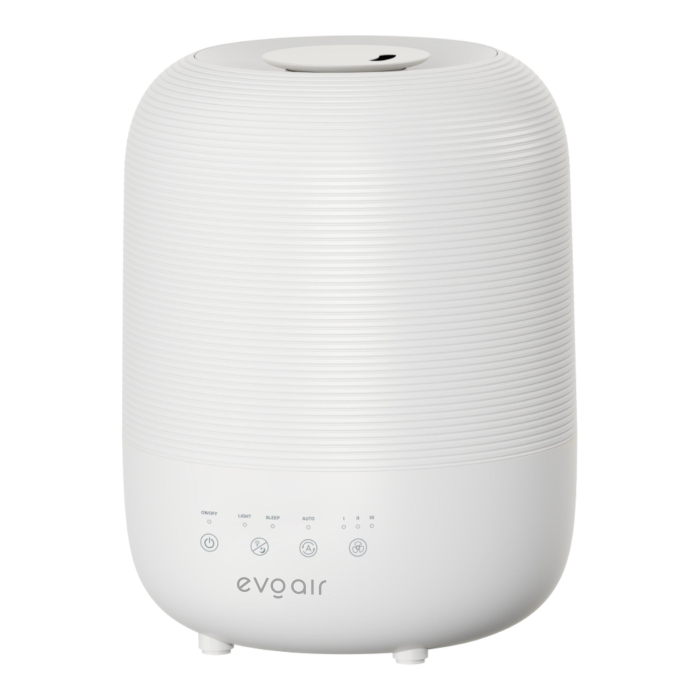 Umidificator Evoair UMIVA 3000 Rezorvor 3L, Capacitate de umidificare 300ml/h, Senzor umiditate, Mod Auto, Autonomie >8 ore, Indicator umiditate și temperatură, Alb [8]