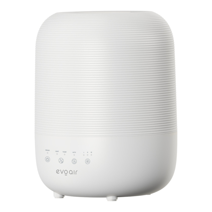 Umidificator Evoair UMIVA 3000 Rezorvor 3L, Capacitate de umidificare 300ml/h, Senzor umiditate, Mod Auto, Autonomie >8 ore, Indicator umiditate și temperatură, Alb [9]