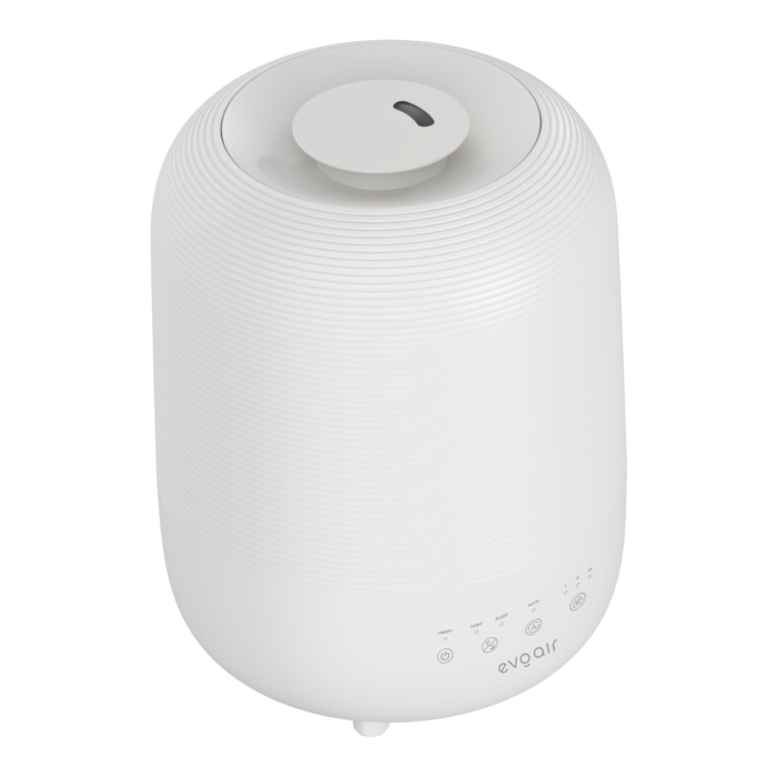 Umidificator Evoair UMIVA 3000 Rezorvor 3L, Capacitate de umidificare 300ml/h, Senzor umiditate, Mod Auto, Autonomie >8 ore, Indicator umiditate și temperatură, Alb [5]