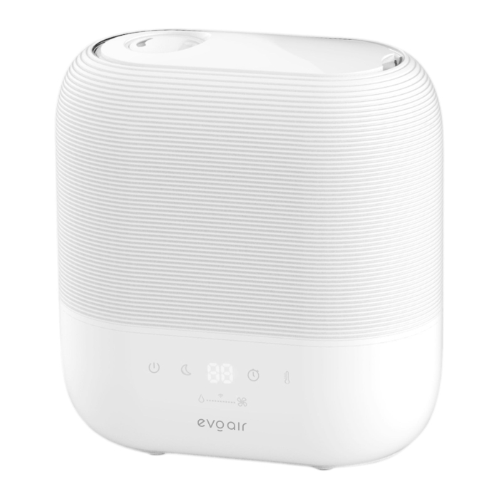 Umidificator Evoair UMIVA 4700 Smart, Wifi, Rezervor 4.8L, Capacitate de umidificare 400ml/h, Senzor umiditate, Mod Auto, Autonomie ≥9.5 ore, Aromateriapie, Indicator umiditate și temperatură, Alb [5]