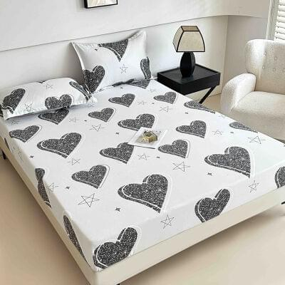 Huse de Pat Bumbac Finet, Pat Dublu - husa-de-pat-dublu-2-fete-de-perna-din-finet-cu-elastic-105