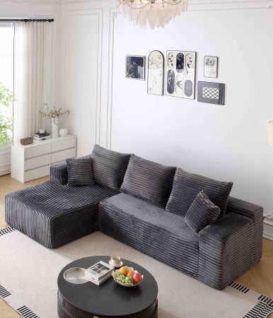 Canapele Living - Canapea Premium Modulara Linea - HD Foam Gri