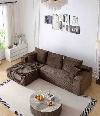 Canapele Modulare - Canapea Premium Modulara Linea - HD Foam Maro