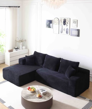 Canapele Living - Canapea Premium Modulara Linea - HD Foam Bleaumarin